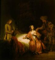 Rembrandt: Joseph Accused by Potiphar's Wife - József vádlott Potiphar felesége által 